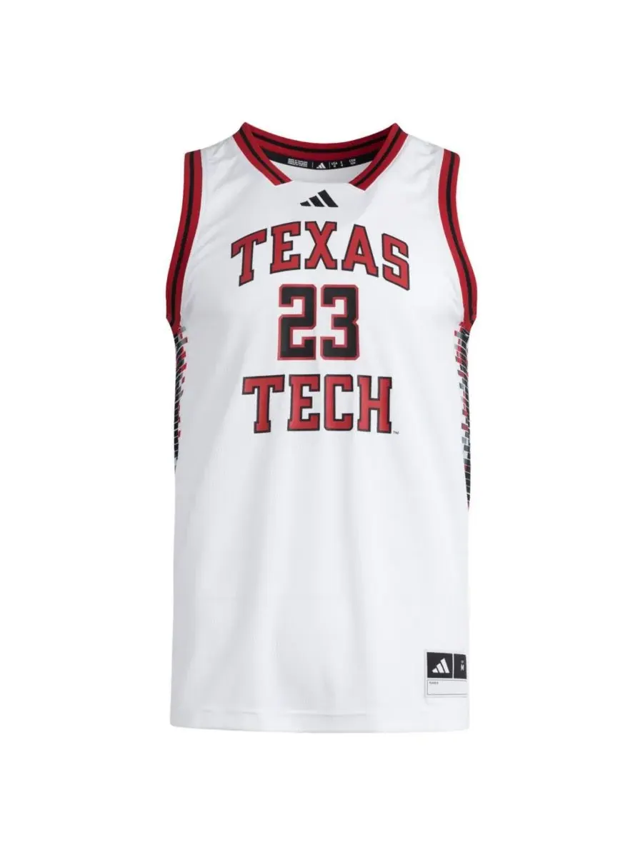 Adidas Мужская белая реплика майки Swingman команды Texas Tech Red Raiders, размер 23 — изображение 2 из 3, белый