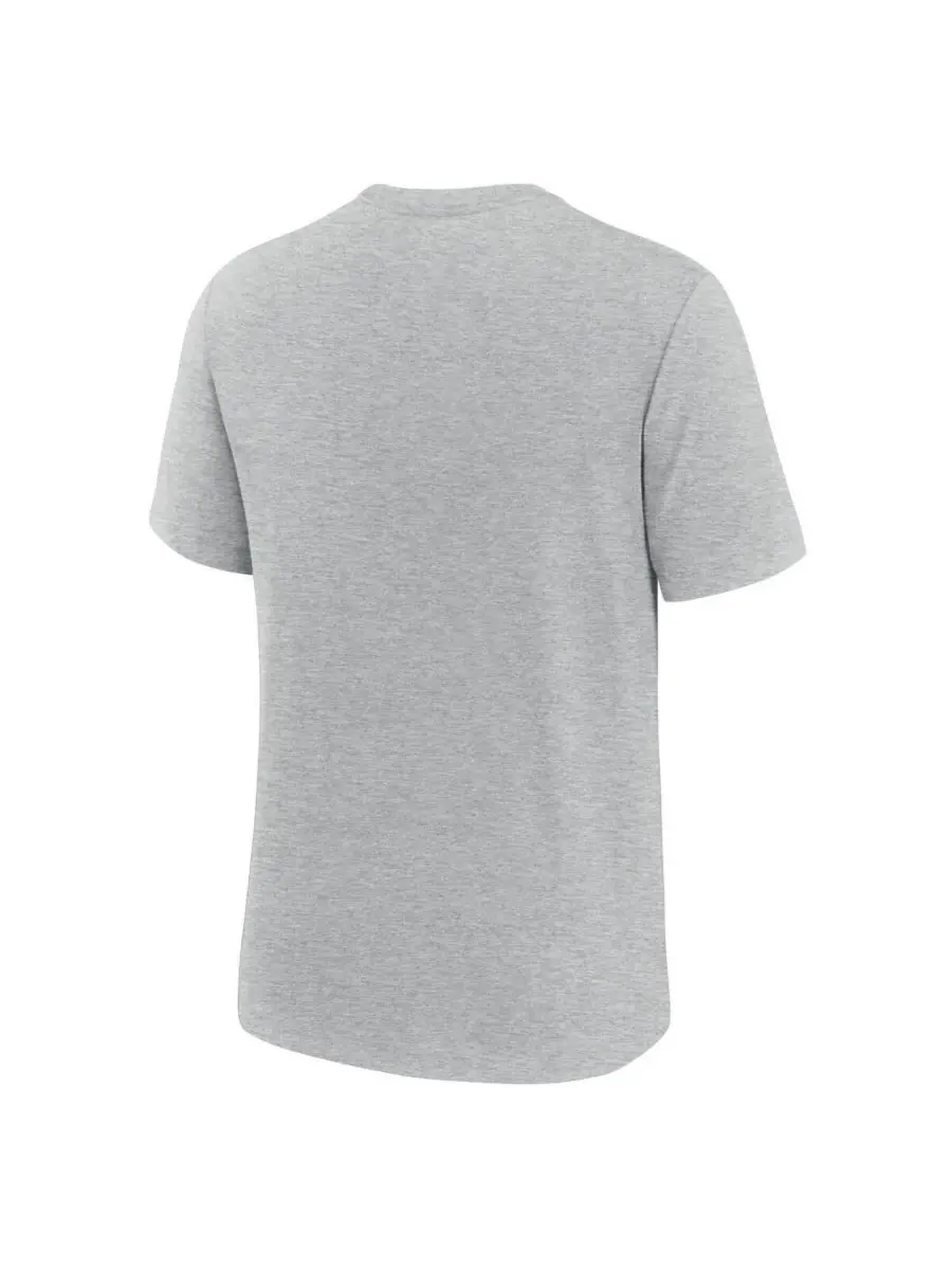 Nike Мужская футболка Detroit Lions Long Pass Tri-Blend серого цвета — изображение 2 из 3, серый