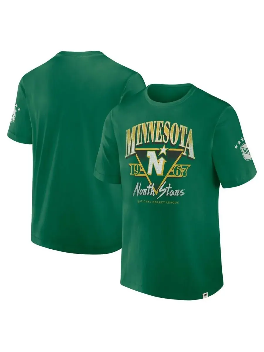 Fanatics Мужская футболка Kelly Green Minnesota North Stars из коллекции Decades