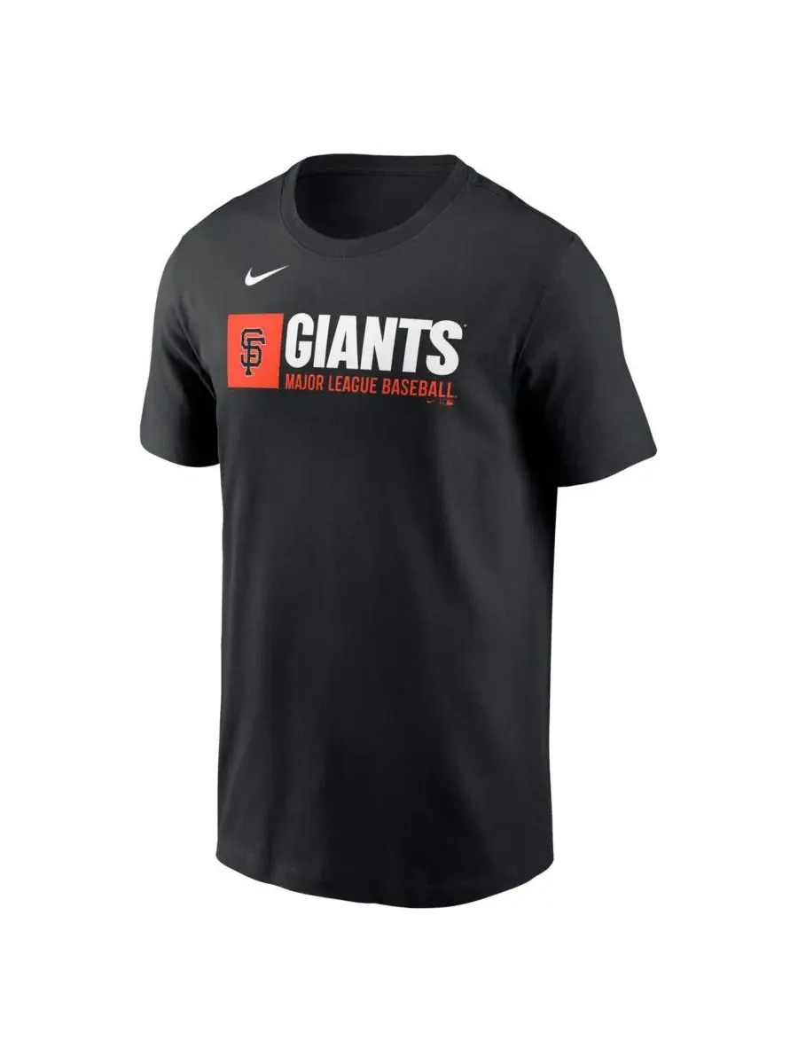 Nike Мужская черная футболка с логотипом команды San Francisco Giants — изображение 2 из 3, черный