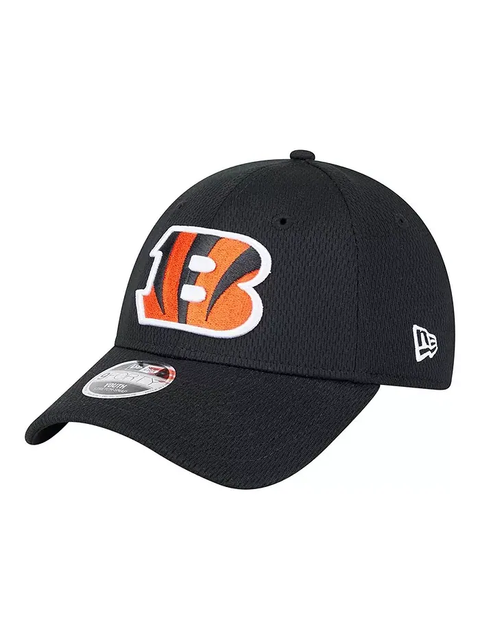 Дошкольная черная шапка Cincinnati Bengals Main 9FORTY с регулируемой высотой New Era