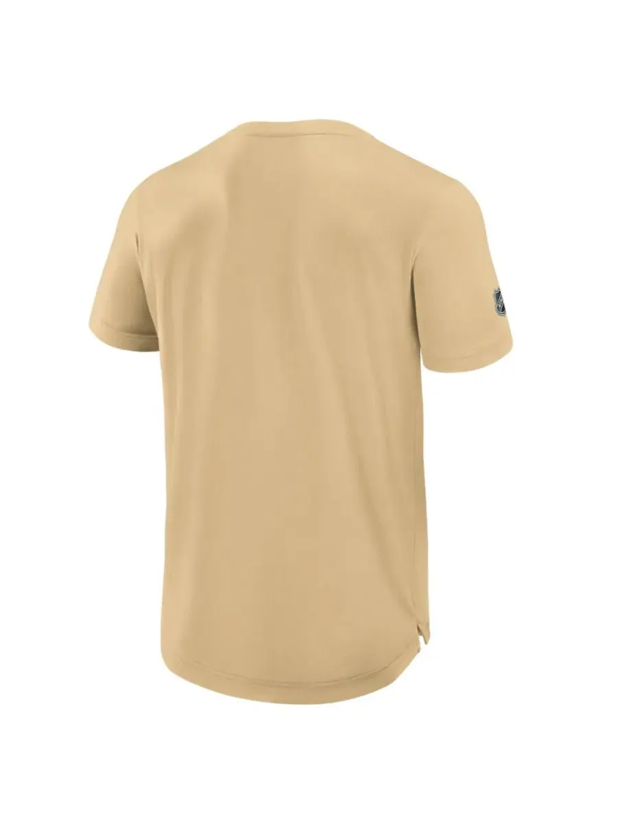 Мужская золотая футболка Vegas Golden Knights Authentic Pro Rink Tech Fanatics — изображение 2 из 5, золото