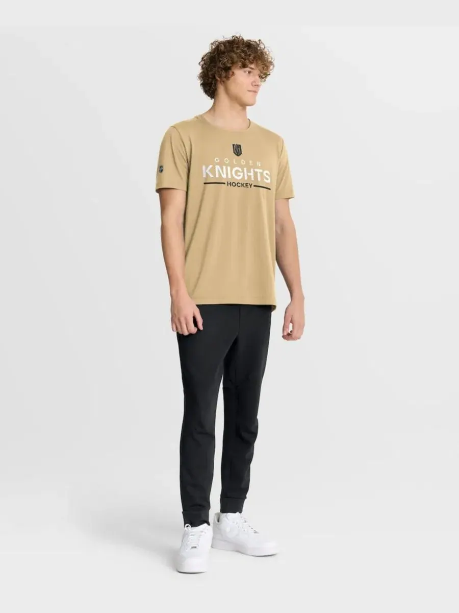 Мужская золотая футболка Vegas Golden Knights Authentic Pro Rink Tech Fanatics — изображение 5 из 5, золото