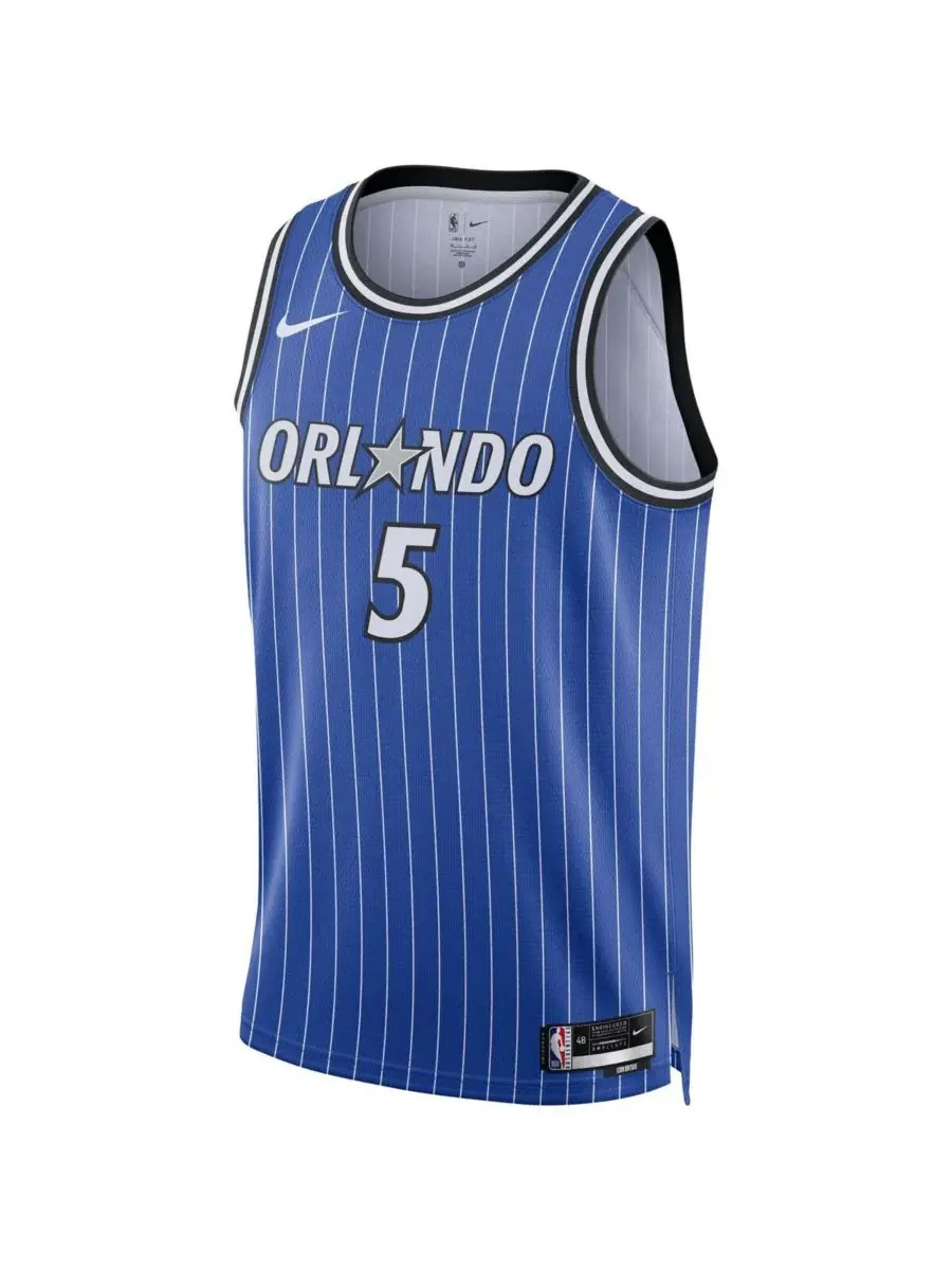 Nike Мужская и женская синяя футболка Paolo Banchero Orlando Magic Swingman Player Icon Edition — изображение 3 из 3, синий