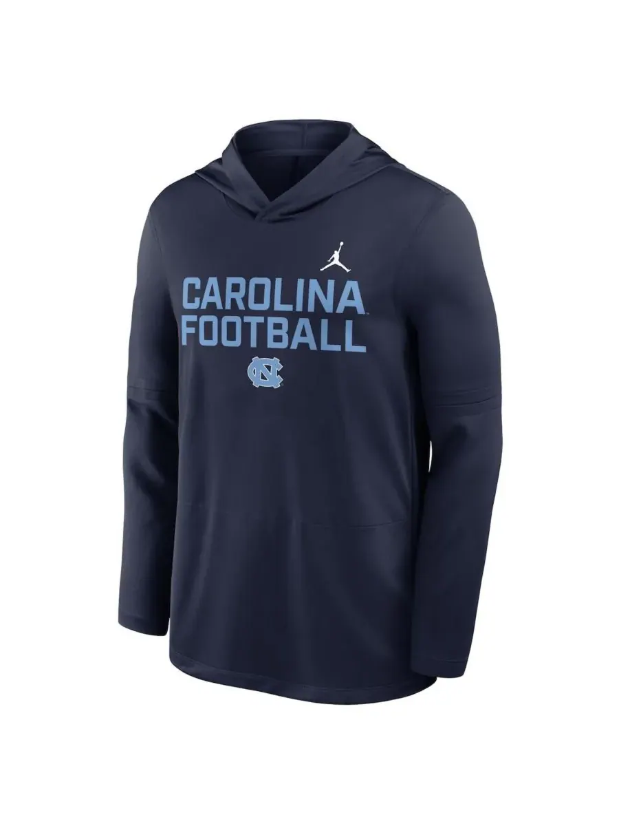 Jordan Мужская темно-синяя толстовка с длинными рукавами North Carolina Tar Heels 2025 Sideline — изображение 4 из 5