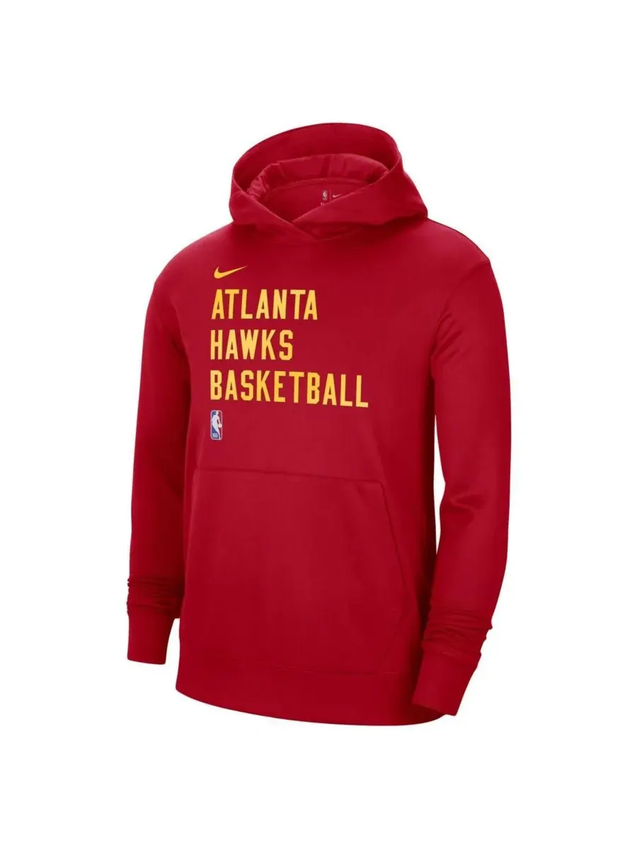 Nike Мужская и женская красная толстовка с капюшоном Atlanta Hawks 2023/24 Performance Spotlight — изображение 2 из 3
