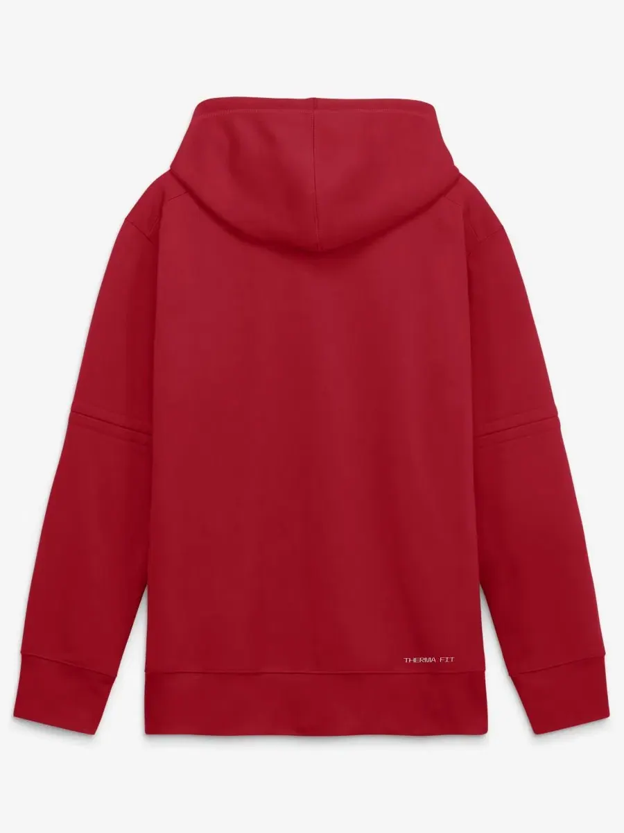 Худи с длинным рукавом, с флисовой подкладкой, Therma-FIT Nike — изображение 3 из 5, красный