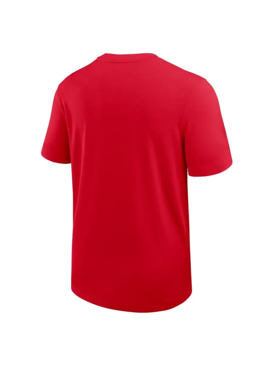 Футболка с коротким рукавом Ohio State Buckeyes 2026 Sideline UV Dri-FIT Coaches Nike — изображение 3 из 3, алый