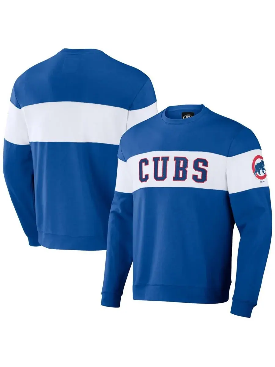 Мужская толстовка Darius Rucker Collection от Royal Chicago Cubs в полоску Fanatics