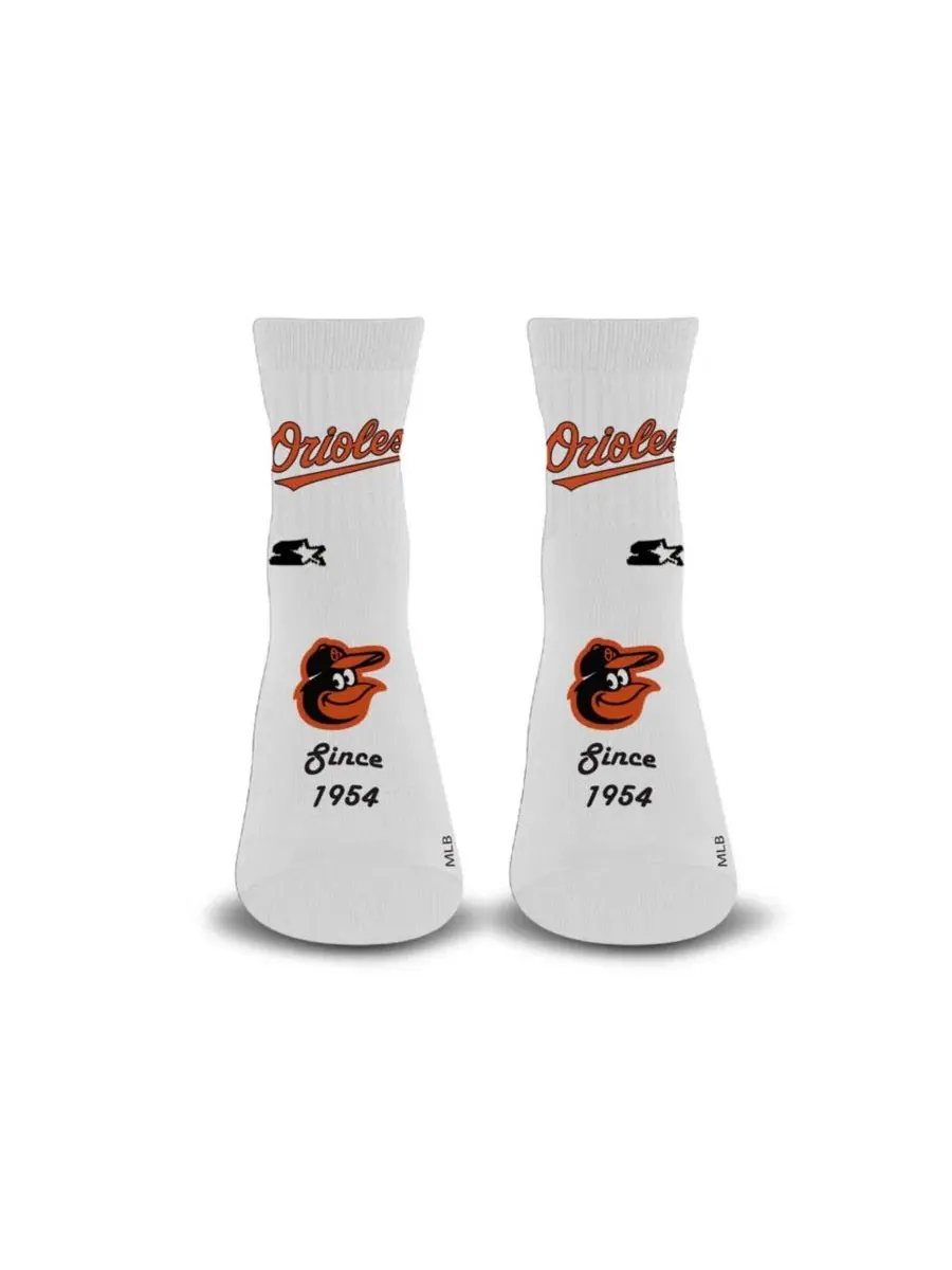 Носки для болельщиков Baltimore Orioles, сформированная пятка, мягкая стелька Starter