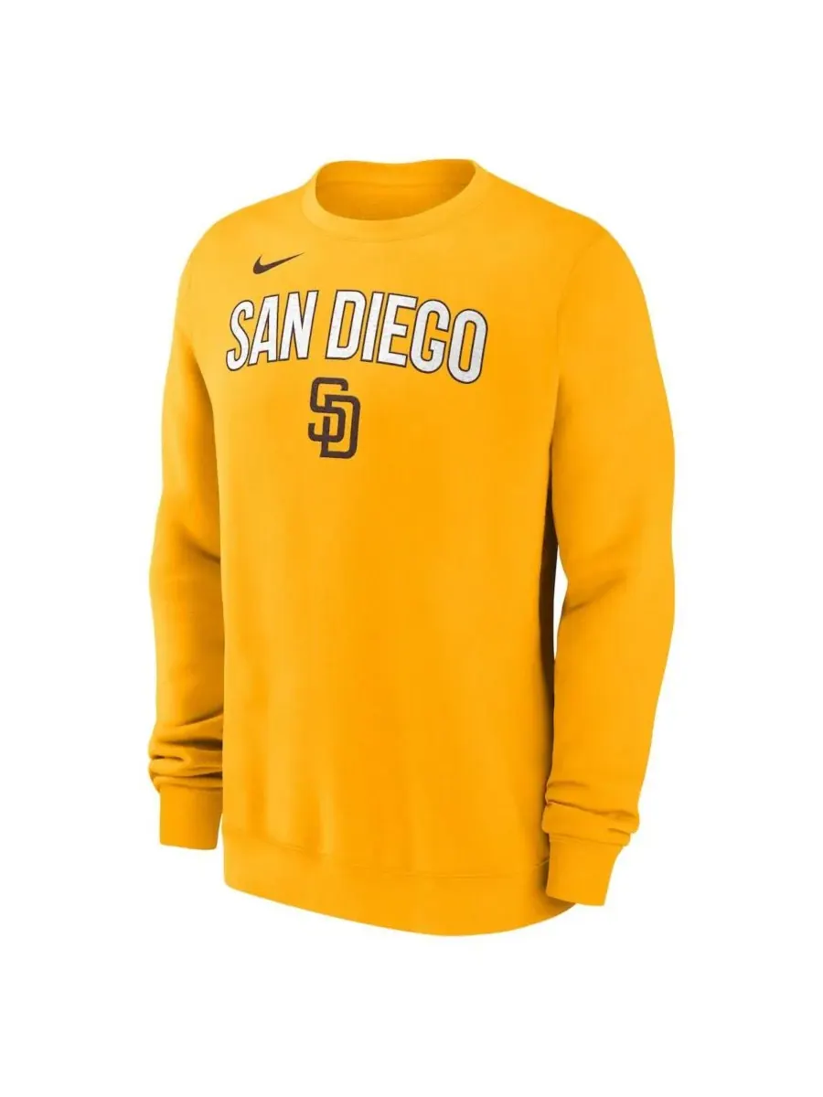 Мужская золотистая толстовка с логотипом San Diego Padres Nike — изображение 2 из 3, золото