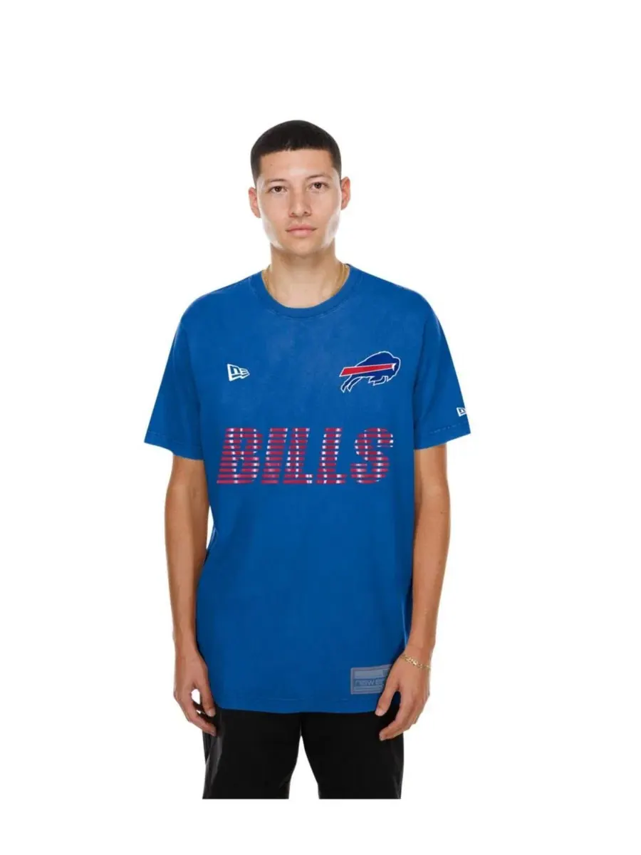 Футболка с принтом Match Buffalo Bills New Era — изображение 2 из 5, королевский
