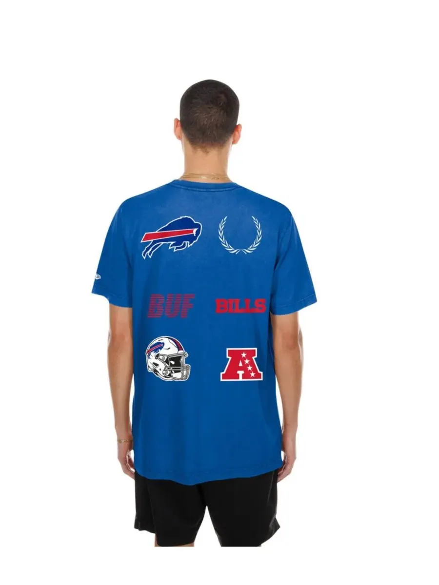 Футболка с принтом Match Buffalo Bills New Era — изображение 3 из 5, королевский