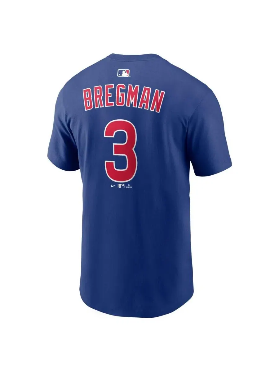 Футболка с именем и номером игрока, модель Alex Bregman Nike — изображение 3 из 3, королевский