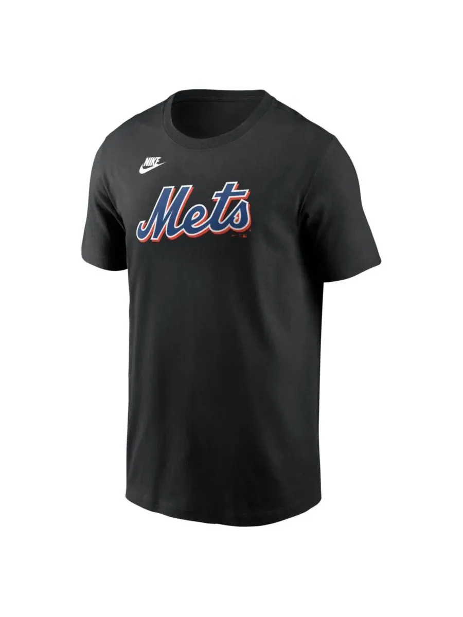 Футболка с принтом Mike Piazza New York Mets Nike — изображение 2 из 3, черный
