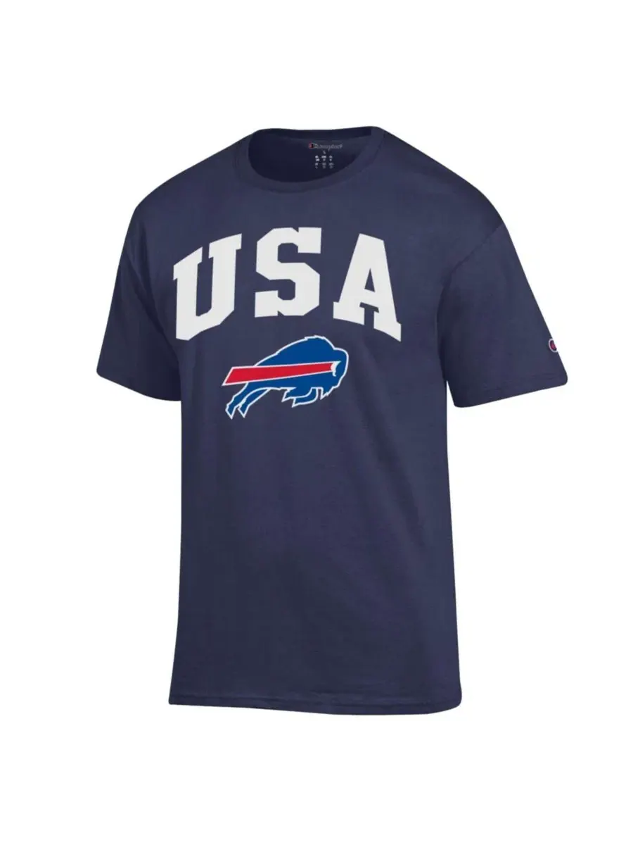Футболка с длинным рукавом Americana Buffalo Bills Champion — изображение 2 из 3, темно-синий