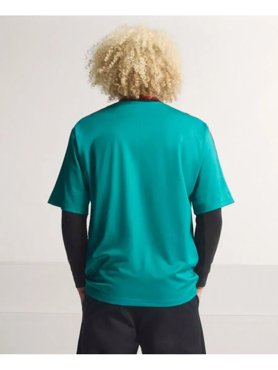 Футболка футбольная с принтом Germany National Team 1994 Away Bringback Jersey adidas — изображение 5 из 5, зеленый