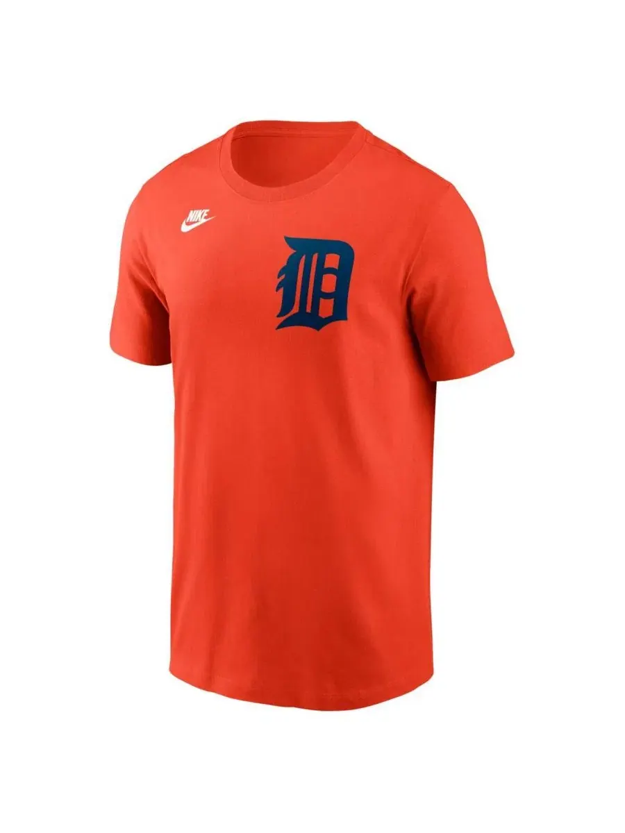 Футболка с принтом Cooperstown Wordmark Nike — изображение 2 из 3, оранжевый