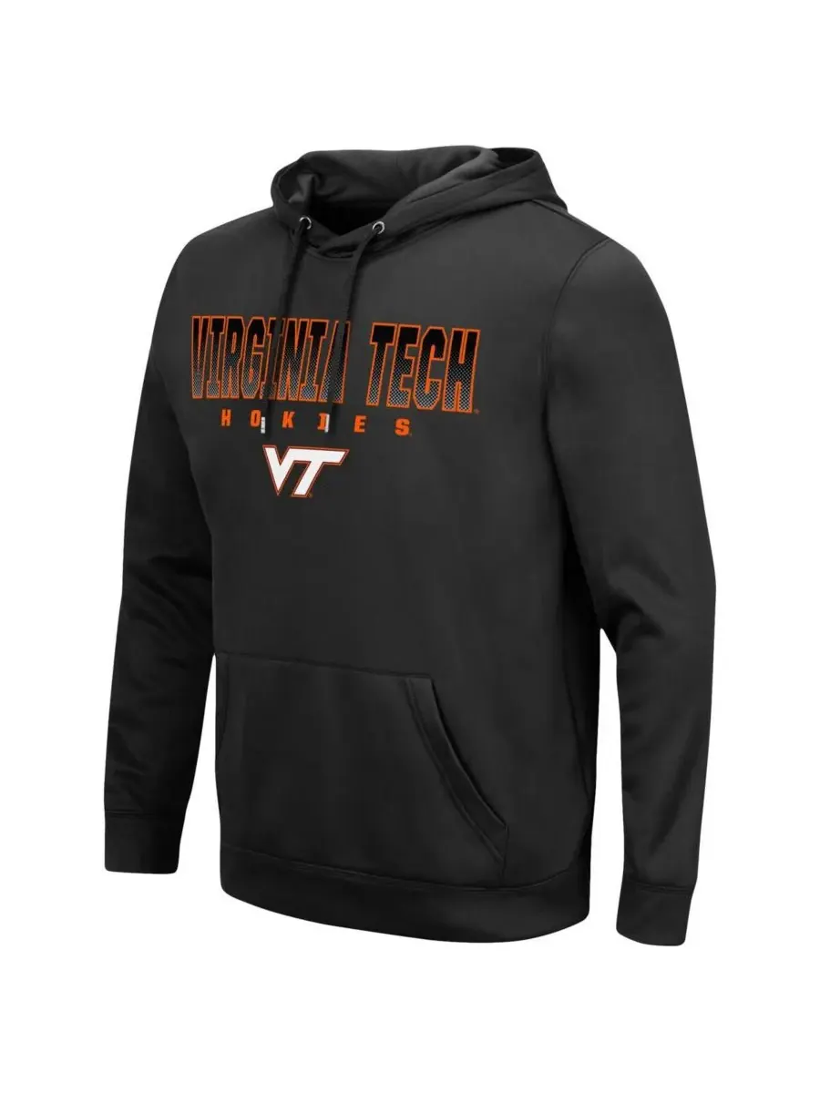 Colosseum Мужская черная толстовка с капюшоном Virginia Tech Hokies Blackout 3.0 — изображение 3 из 3, черный