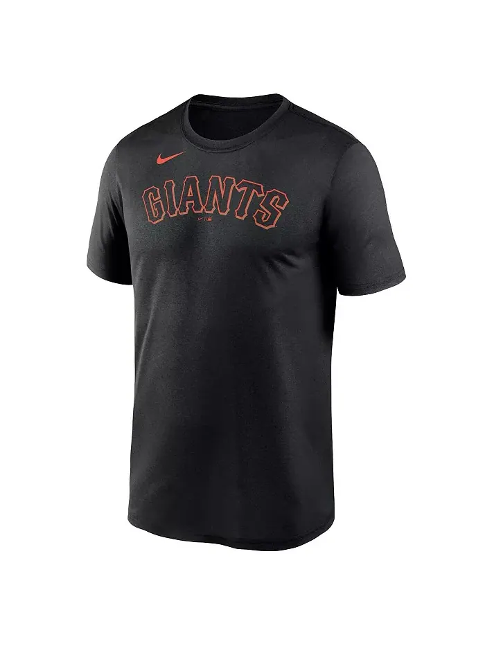 Мужская черная футболка San Francisco Giants New Legend Wordmark Nike — изображение 3 из 3