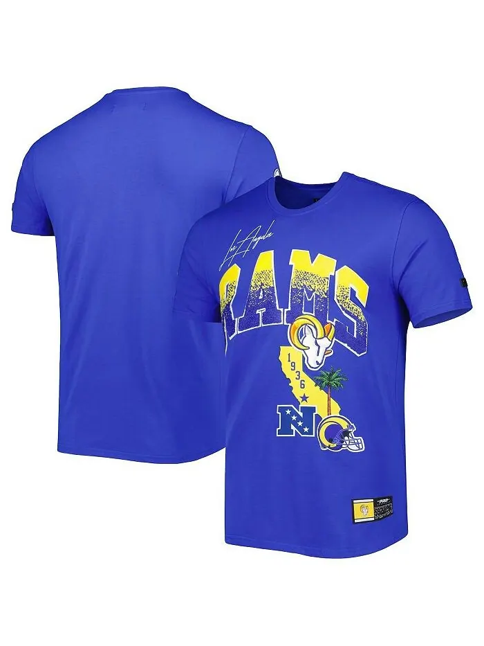 Мужская футболка Royal Los Angeles Rams Hometown Collection Pro Standard — изображение 2 из 5, королевский