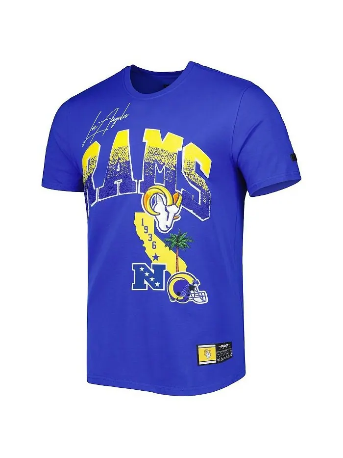 Мужская футболка Royal Los Angeles Rams Hometown Collection Pro Standard — изображение 3 из 5, королевский
