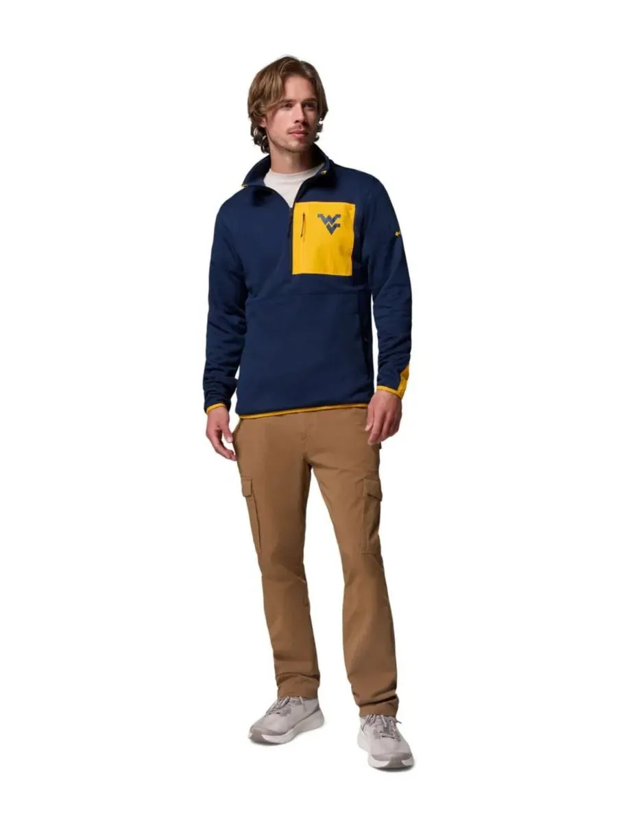 Мужской свитшот с полузастежкой-молнией Hike Omni-Wick Half-Zip Pullover Columbia — изображение 4 из 5, темно-синий