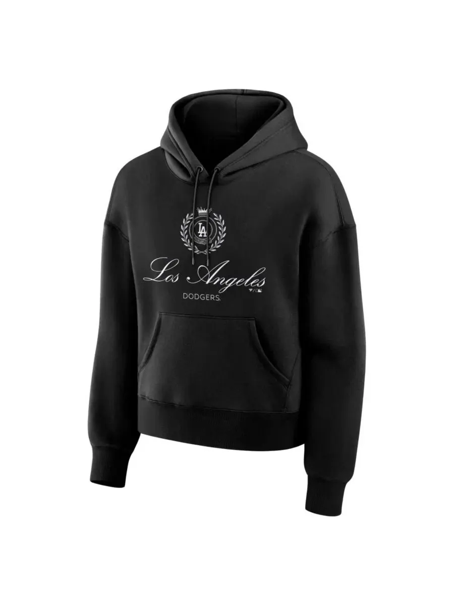 Худи из тяжелого флиса с капюшоном и эмблемой команды, модель Legacy Fleece Fanatics — изображение 2 из 3, черный