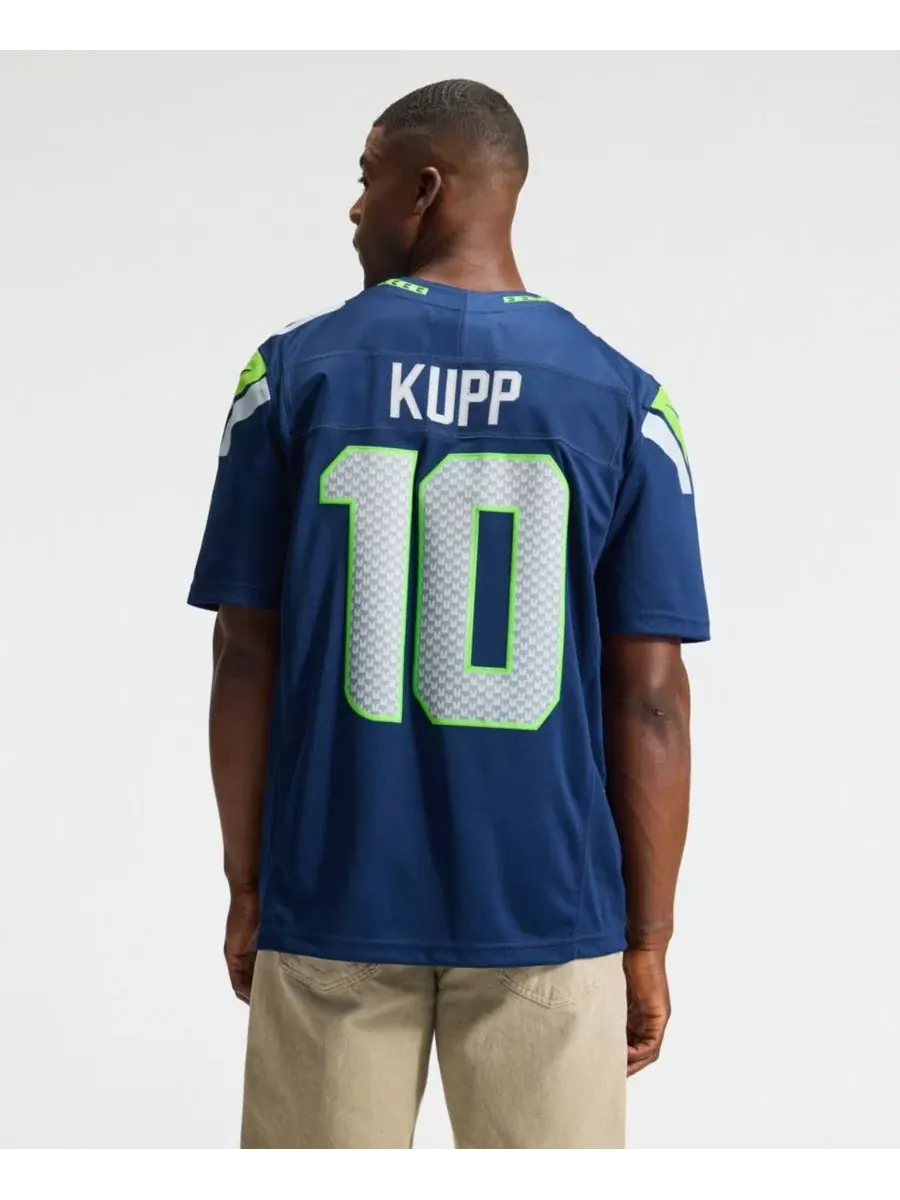 Мужская футболка с длинным рукавом Cooper Kupp College Navy Seattle Seahawks Vapor F.U.S.E — изображение 4 из 5, темно-синий