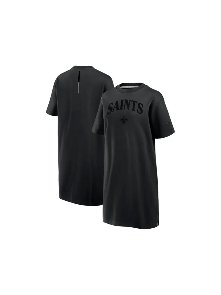Платье-футболка с принтом New Orleans Saints Elements Go Tri-Blend Fanatics