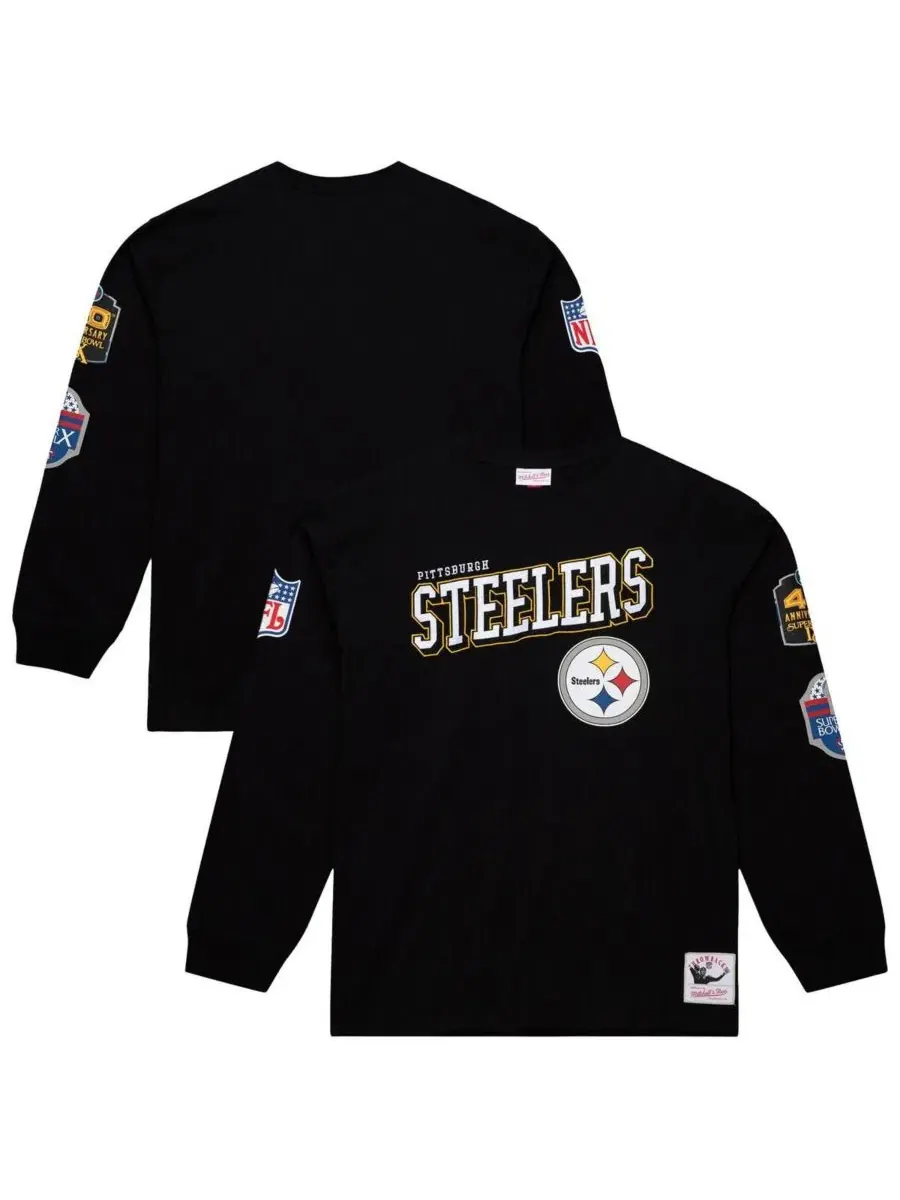 Футболка с длинным рукавом с принтом Training Camp Vintage Logos Mitchell & Ness