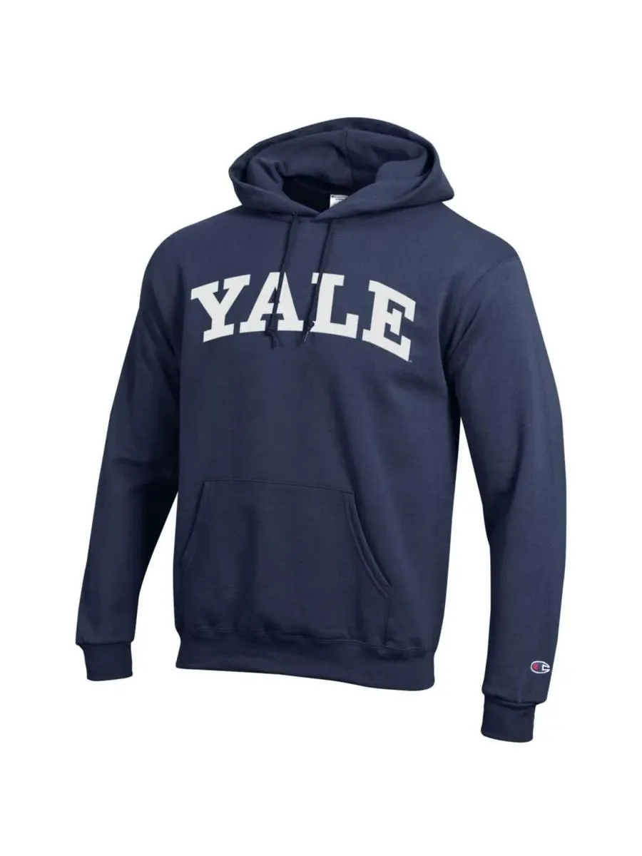 Худи-пуловер с флисом, с капюшоном, Yale Bulldogs Champion — изображение 2 из 3, темно-синий