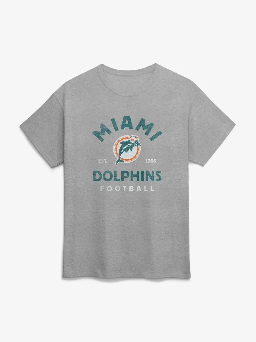 Футболка с винтажным принтом Miami Dolphins Vintage Arch Logo Athletic