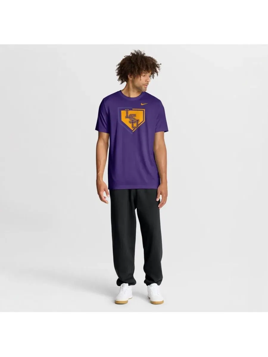 Футболка с коротким рукавом Nike Dri-FIT с принтом, модель Primetime Baseball Icon Legend — изображение 3 из 4, фиолетовый