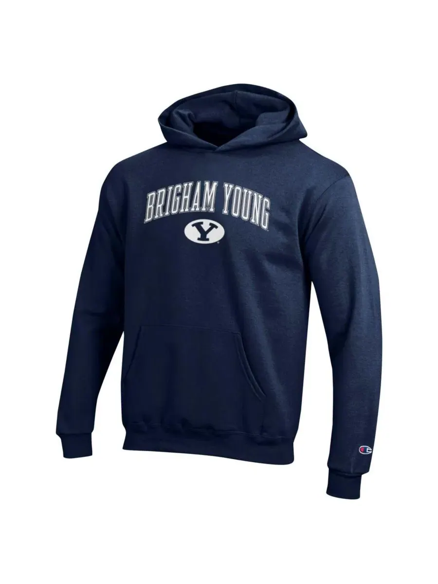 Худи с начесом Navy Champion Campus Pullover Hoodie — изображение 3 из 3, темно-синий