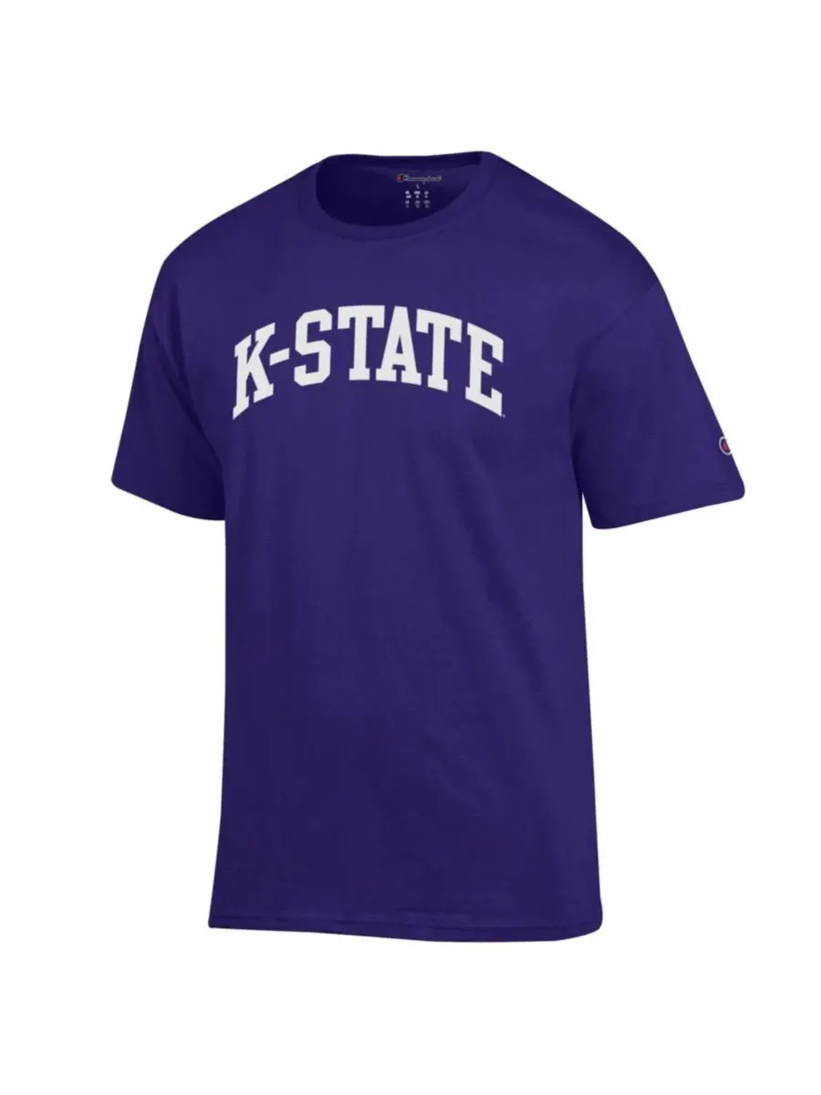 Футболка с принтом Basic Arch Kansas State Wildcats Champion — изображение 2 из 3, фиолетовый