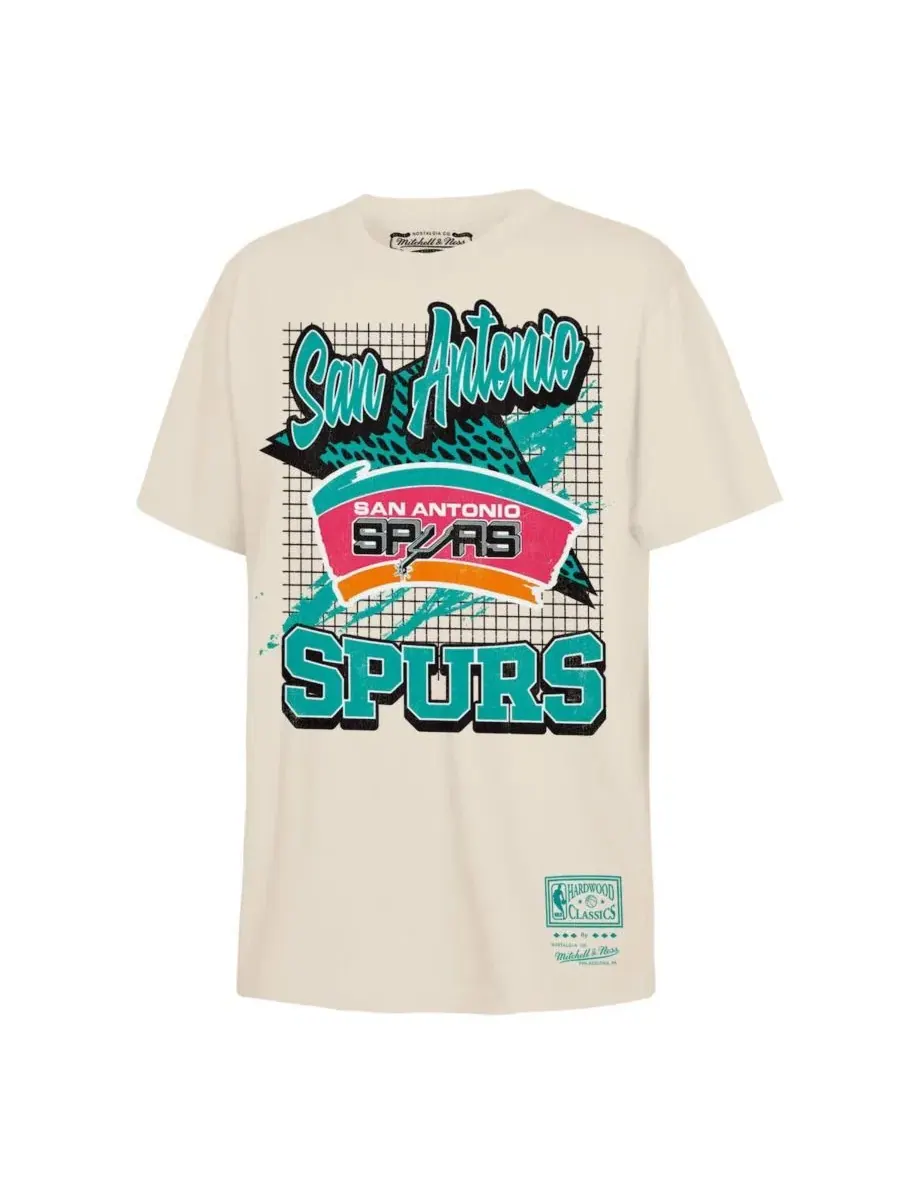 Футболка с ретро-принтом San Antonio Spurs Mitchell & Ness