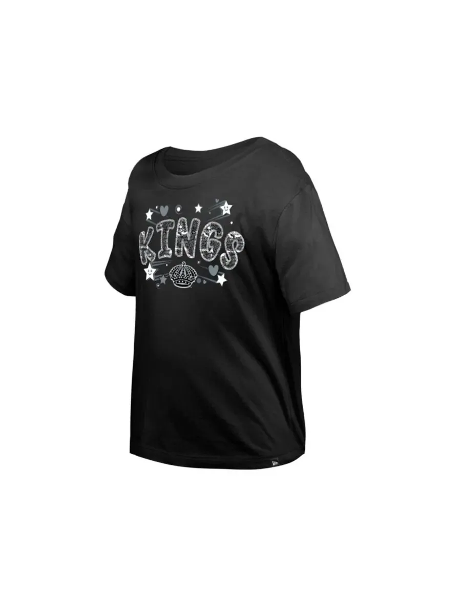 Футболка с пайетками Los Angeles Kings New Era — изображение 2 из 3, черный