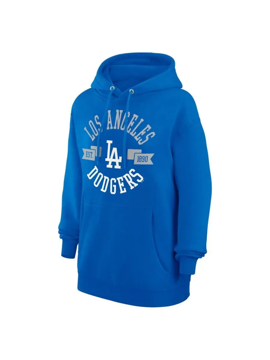 Женская толстовка с капюшоном Royal Los Angeles Dodgers City Graphic Pullover Hoodie G-III 4Her by — изображение 2 из 3