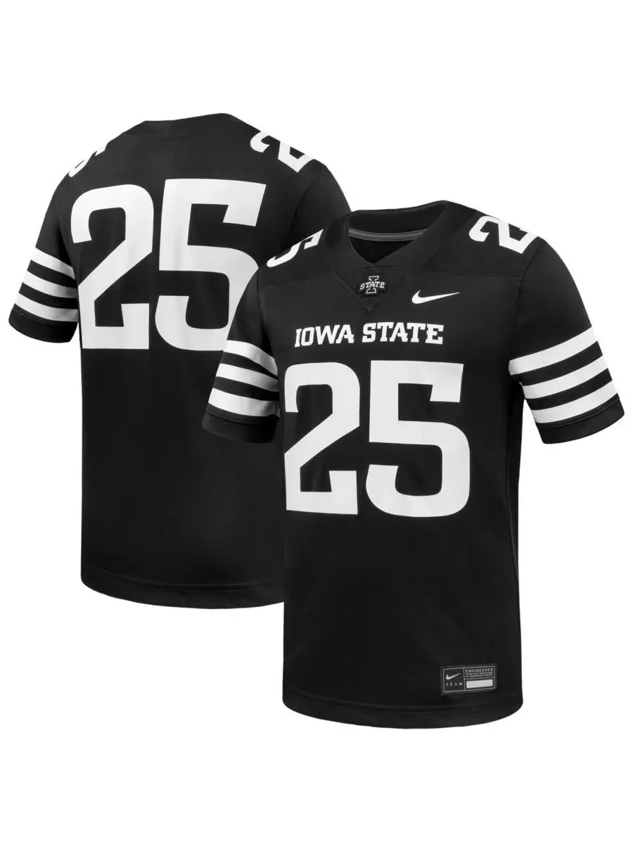 Nike Мужская черная реплика игровой майки Iowa State Cyclones "Untouchable"