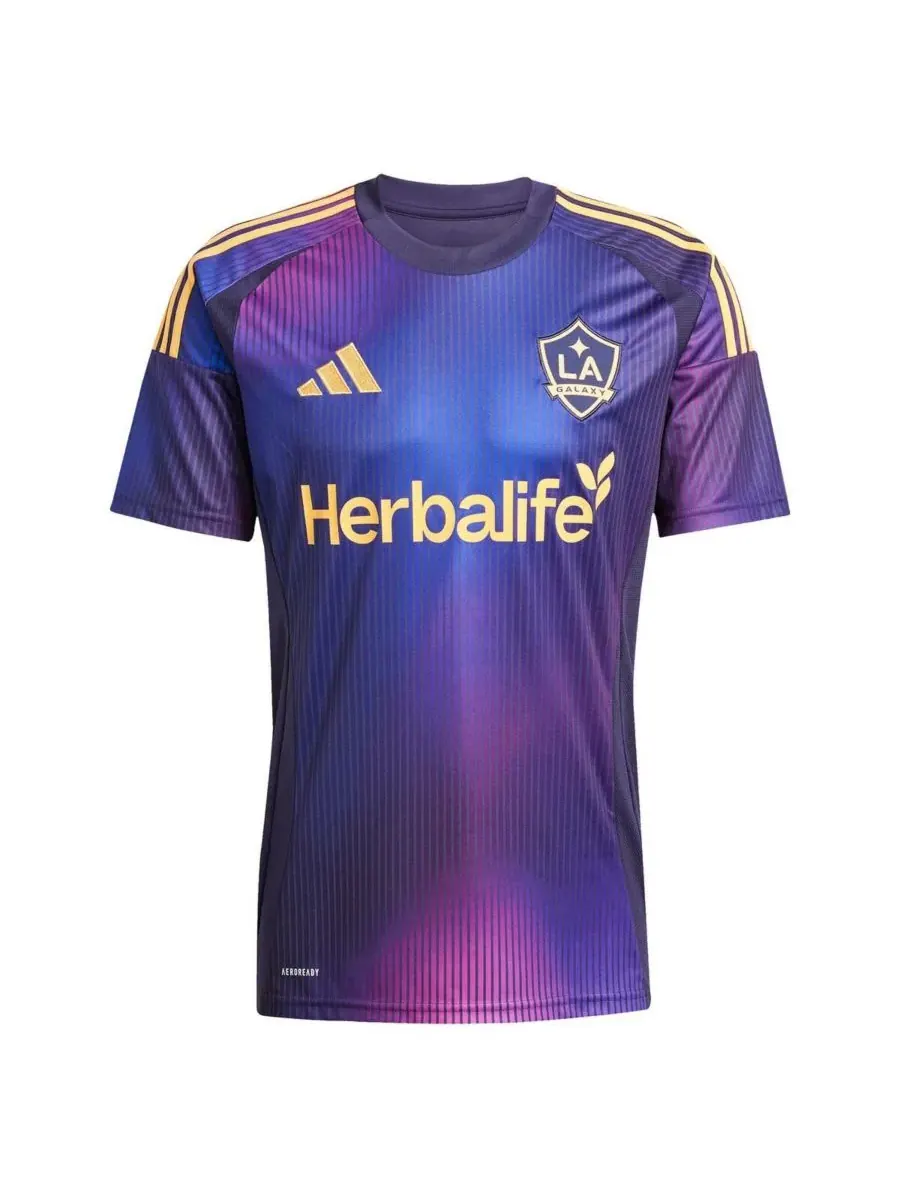Adidas Мужская футболка Riqui Puig Navy LA Galaxy 2025 RIZON Replica Player — изображение 2 из 3, темно-синий
