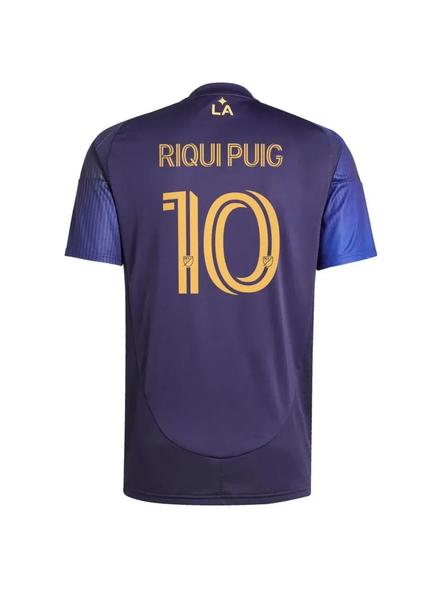Adidas Мужская футболка Riqui Puig Navy LA Galaxy 2025 RIZON Replica Player — изображение 3 из 3, темно-синий
