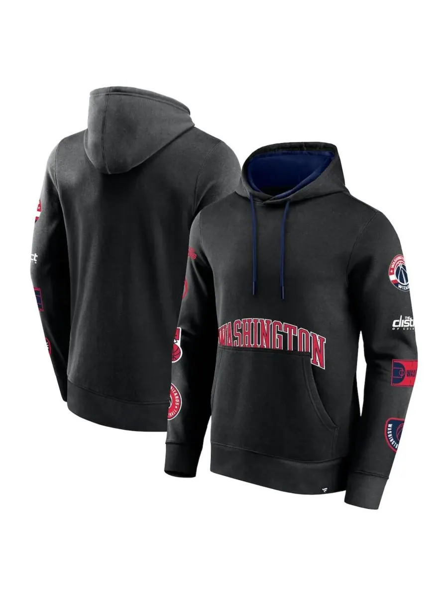 Мужская толстовка с капюшоном Washington Wizards Home Court Fanatics