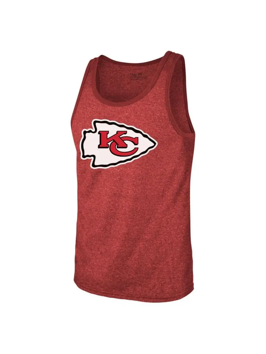 Majestic Мужская майка Threads с именем и номером игрока команды Kansas City Chiefs, красная, с — изображение 2 из 3, красный