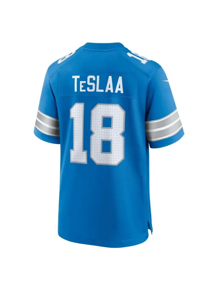 Nike Мужская синяя майка Isaac TeSlaa Detroit Lions Game Player — изображение 2 из 3, синий