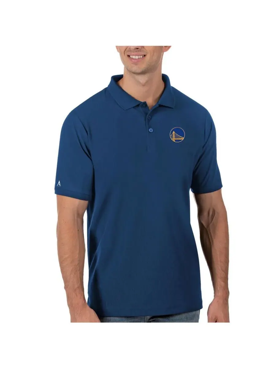 Antigua Мужская поло-рубашка Royal Golden State Warriors Legacy Pique