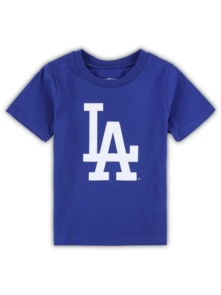 Детская футболка с основным логотипом команды Los Angeles Dodgers для мальчиков и девочек Outerstuff