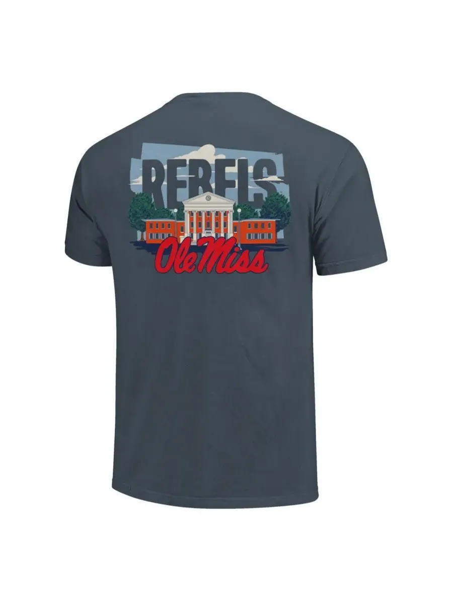 Image One Мужская и женская футболка Navy Ole Miss Rebels Hyper Local Lyceum — изображение 3 из 3, темно-синий