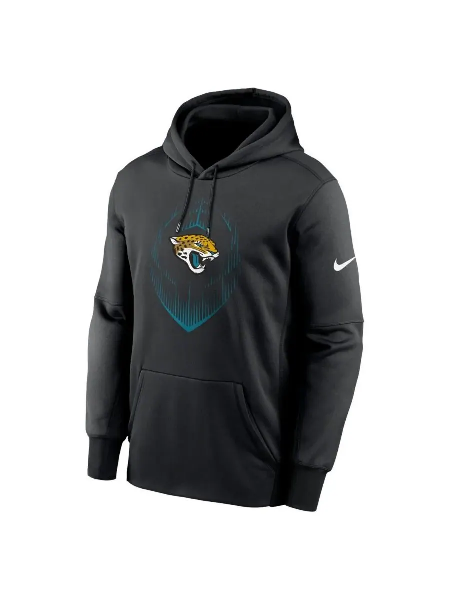 Nike Мужская черная толстовка с капюшоном Jacksonville Jaguars Icon Performance — изображение 2 из 3, черный
