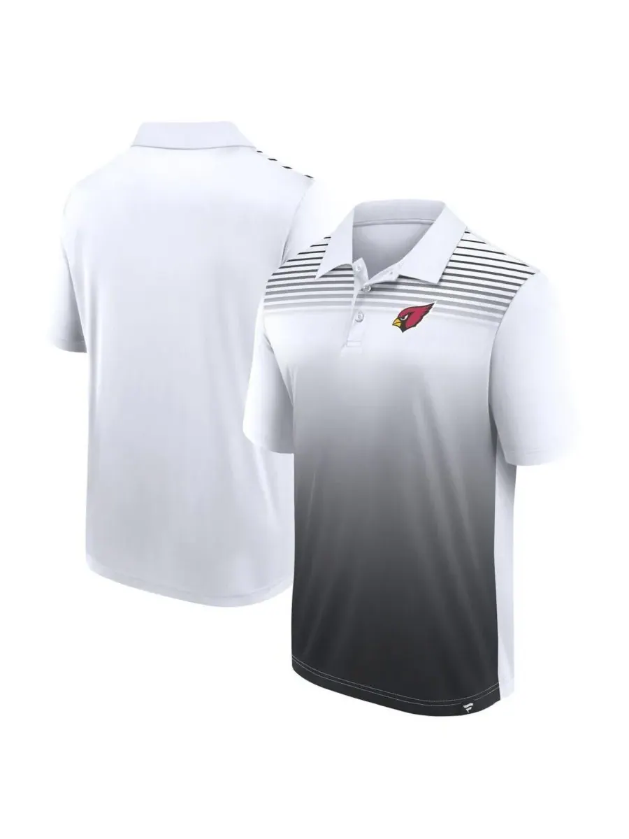 Logo Athletic Мужская белая/черная поло-рубашка Arizona Cardinals Sandlot Game